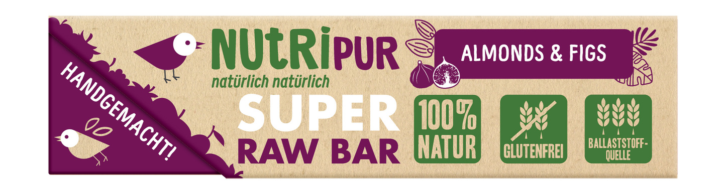 NUTRIPUR Raw Almond Figs Bar 45g