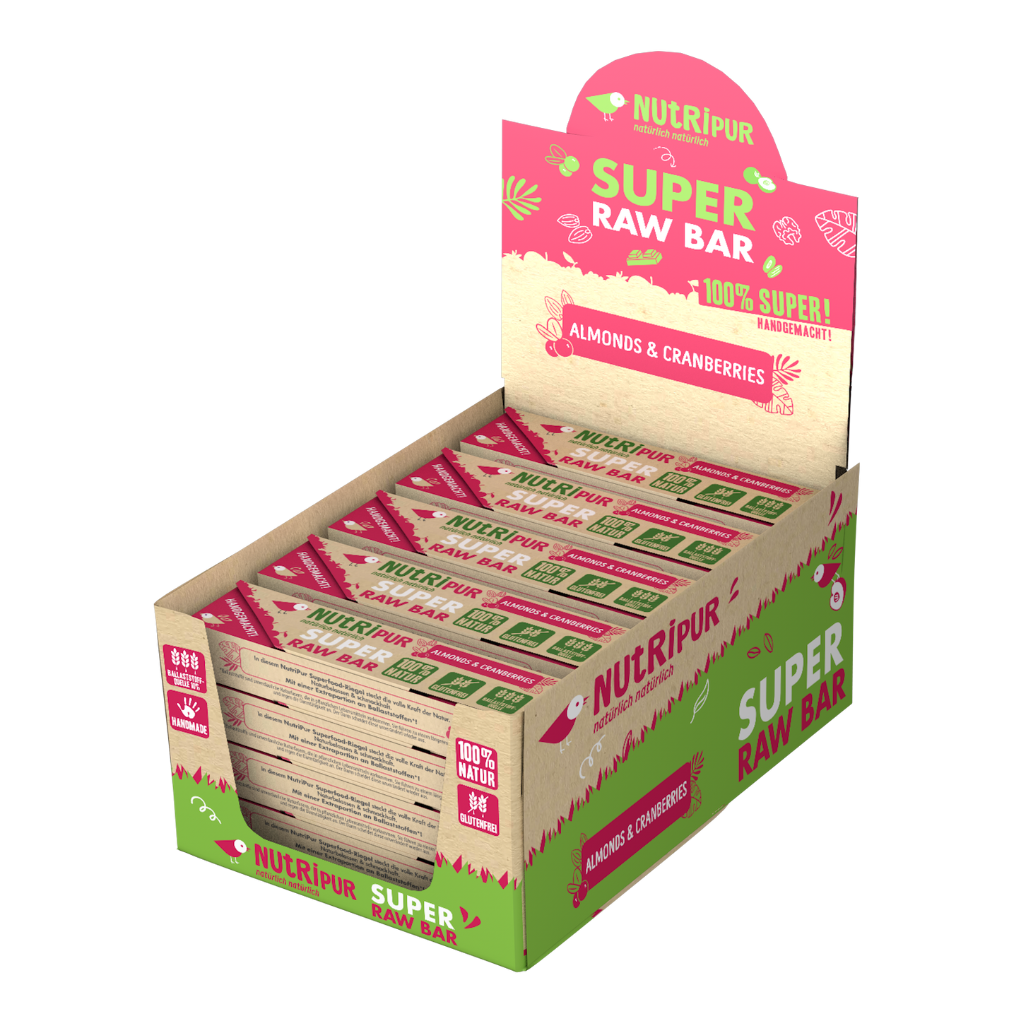 NUTRIPUR Raw Fig Mandeln Cranberry 45g
