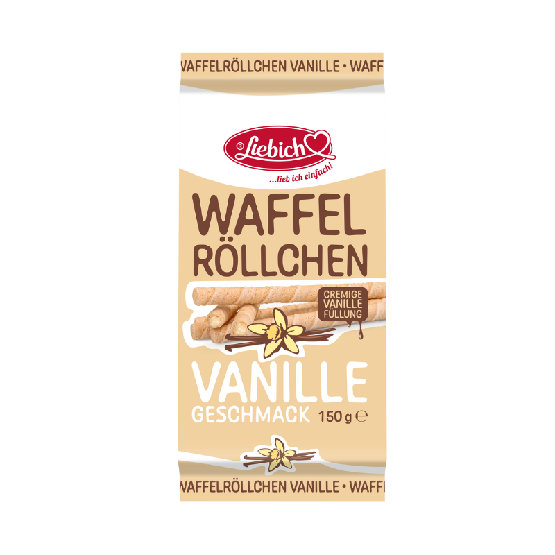 LIEBICH Waffelröllchen Vanille 150g PK