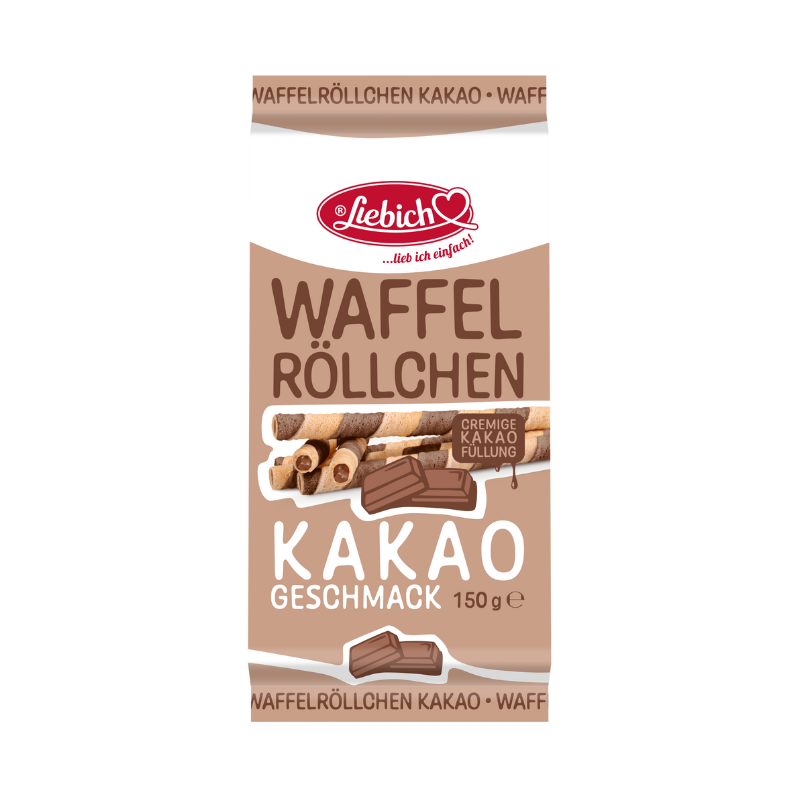 LIEBICH Waffelröllchen Schoko 150g PK