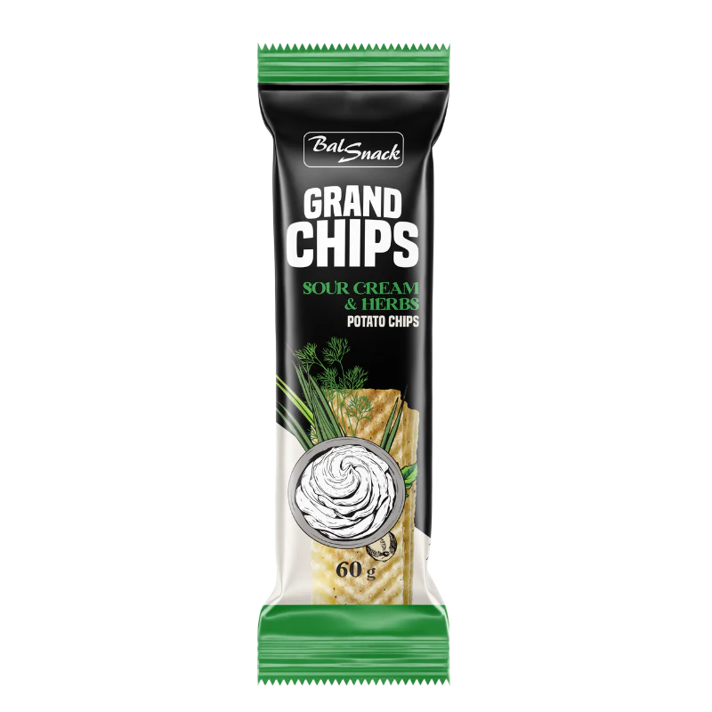 GRAND CHIPS Sauerrahm- und Kräutergeschmack 60g BT