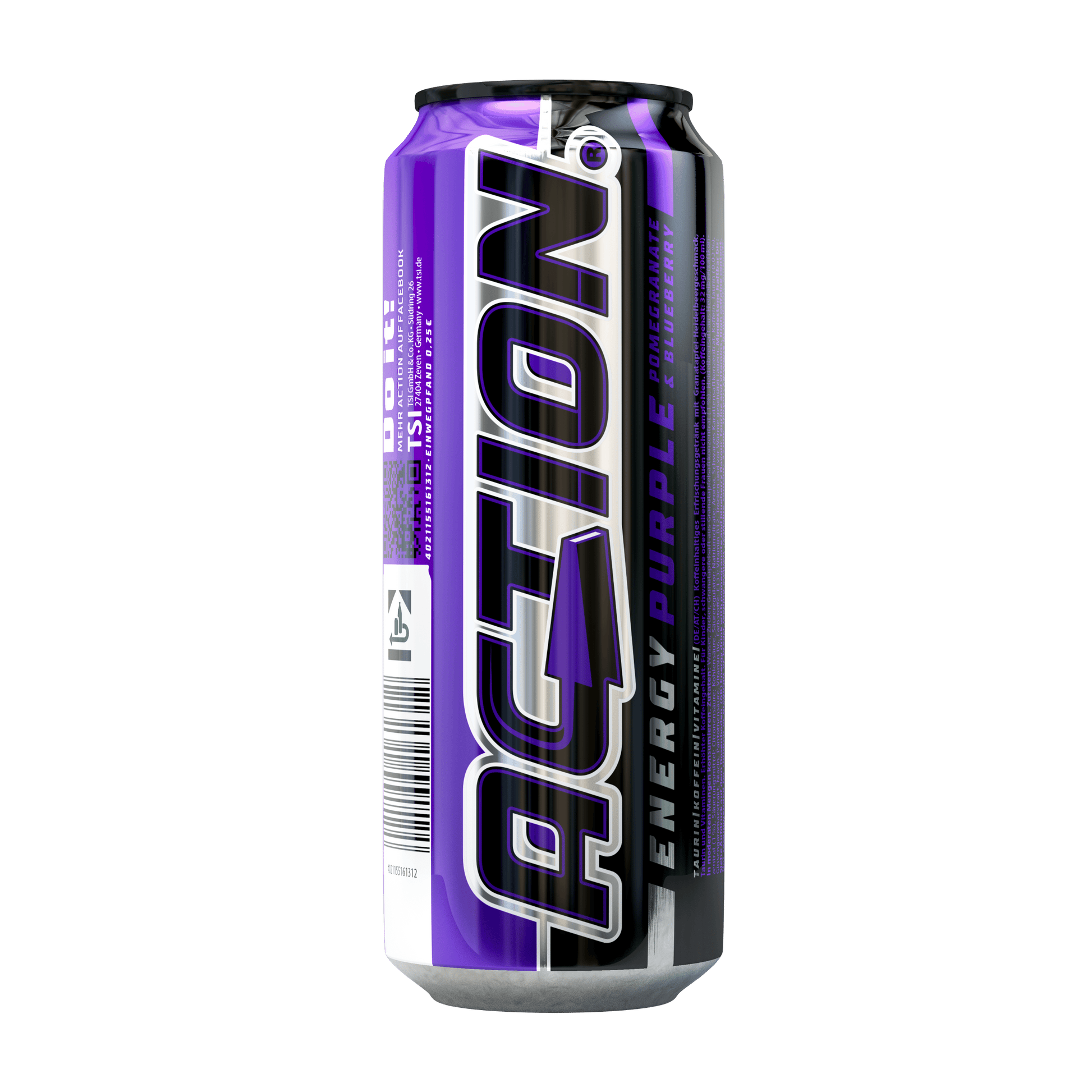 ACTION Energy Drink 500ml Purple DPG DS