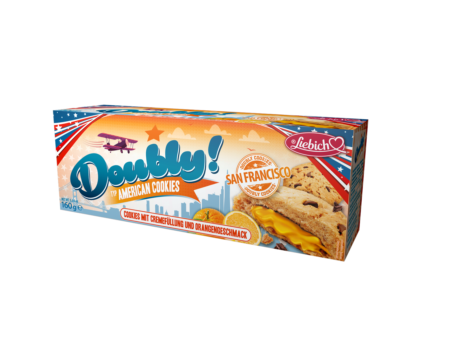 LIEBICH Doubly mit Orangencreme 160g