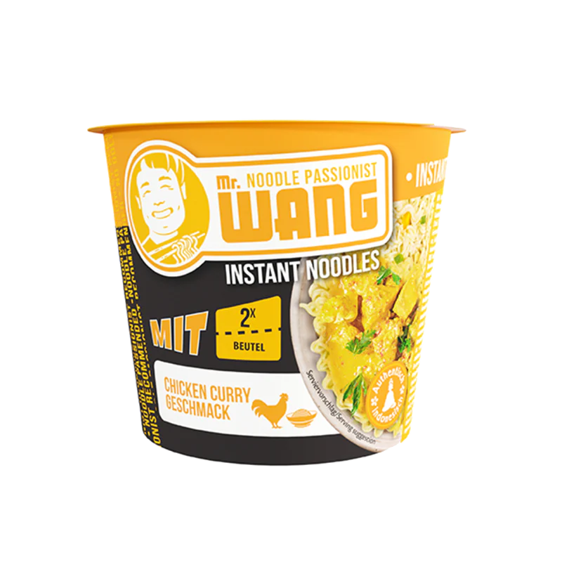 MR WANG Instant Nudeln Hähn-Curry 65G BE