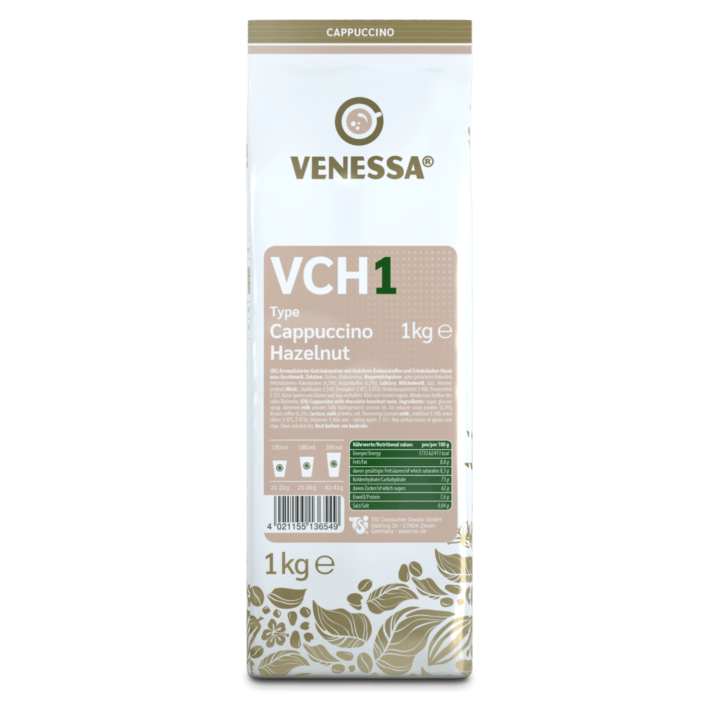 VENESSA Cappuccino Hazelnut VCH1