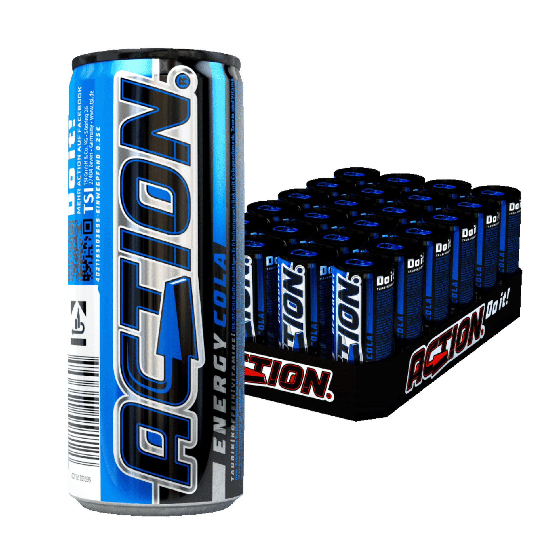 ACTION Energy Drink 250ml Cola1