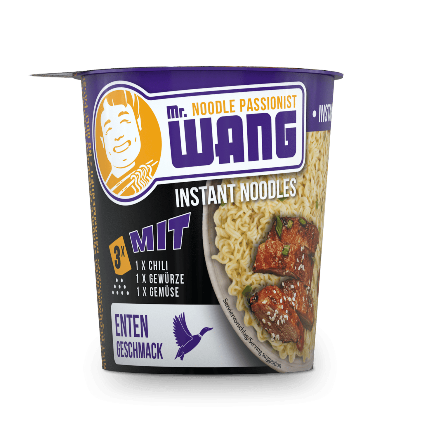 MR WANG Instant Cup Noodles Ente 65g