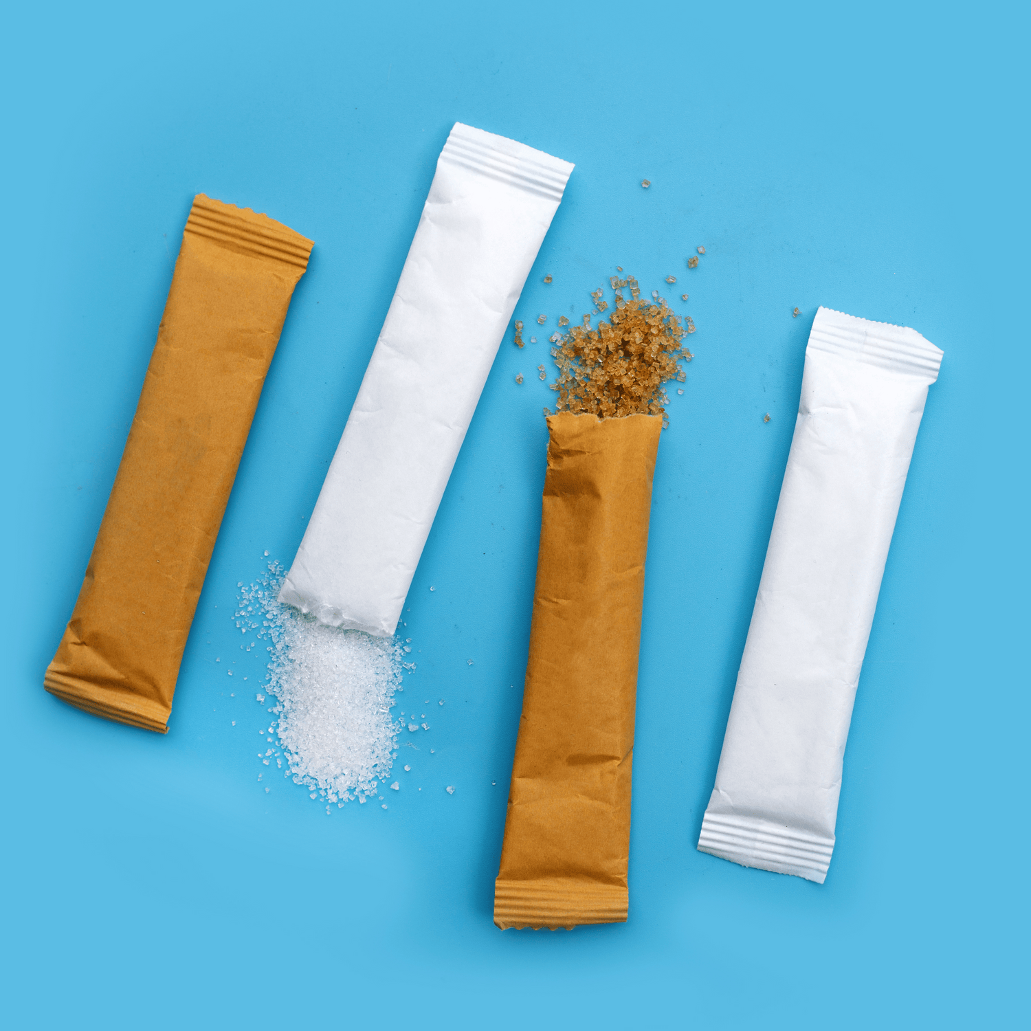 zuckersticks Zucker weiss & braun
