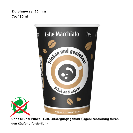 INTERCUPS Papierbecher 70mm 7oz 180ml ohne GP