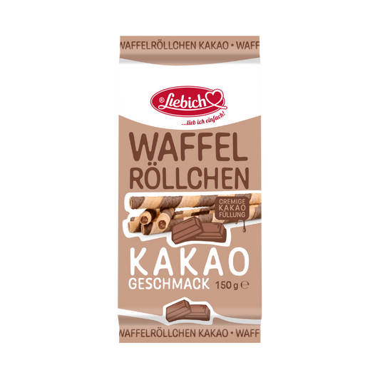 LIEBICH Waffelröllchen Schoko 150g PK