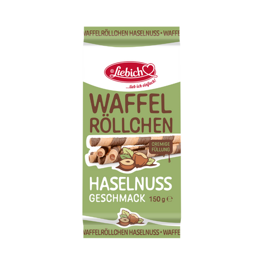 LIEBICH Waffelröllchen Haselnuss 150g PK