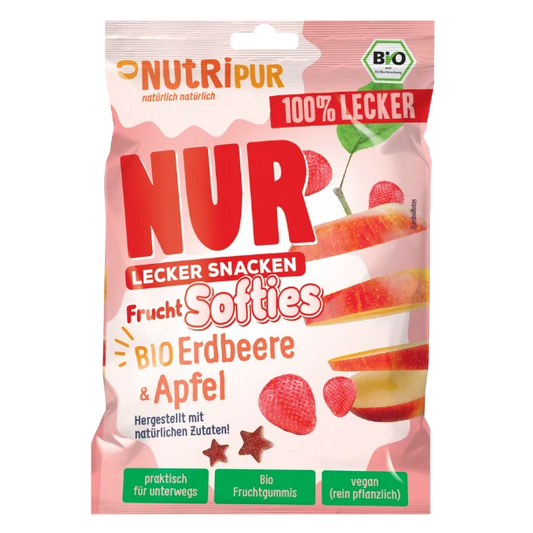 NUR BIO Softies Erdbeere Apfel 35g BT