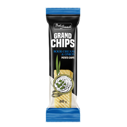 GRAND CHIPS Sauerrahm- und Zwiebelgeschmack 60g BT