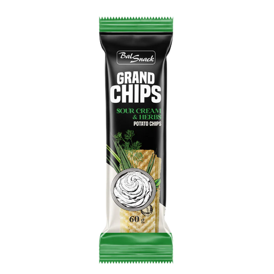 GRAND CHIPS Sauerrahm- und Kräutergeschmack 60g BT