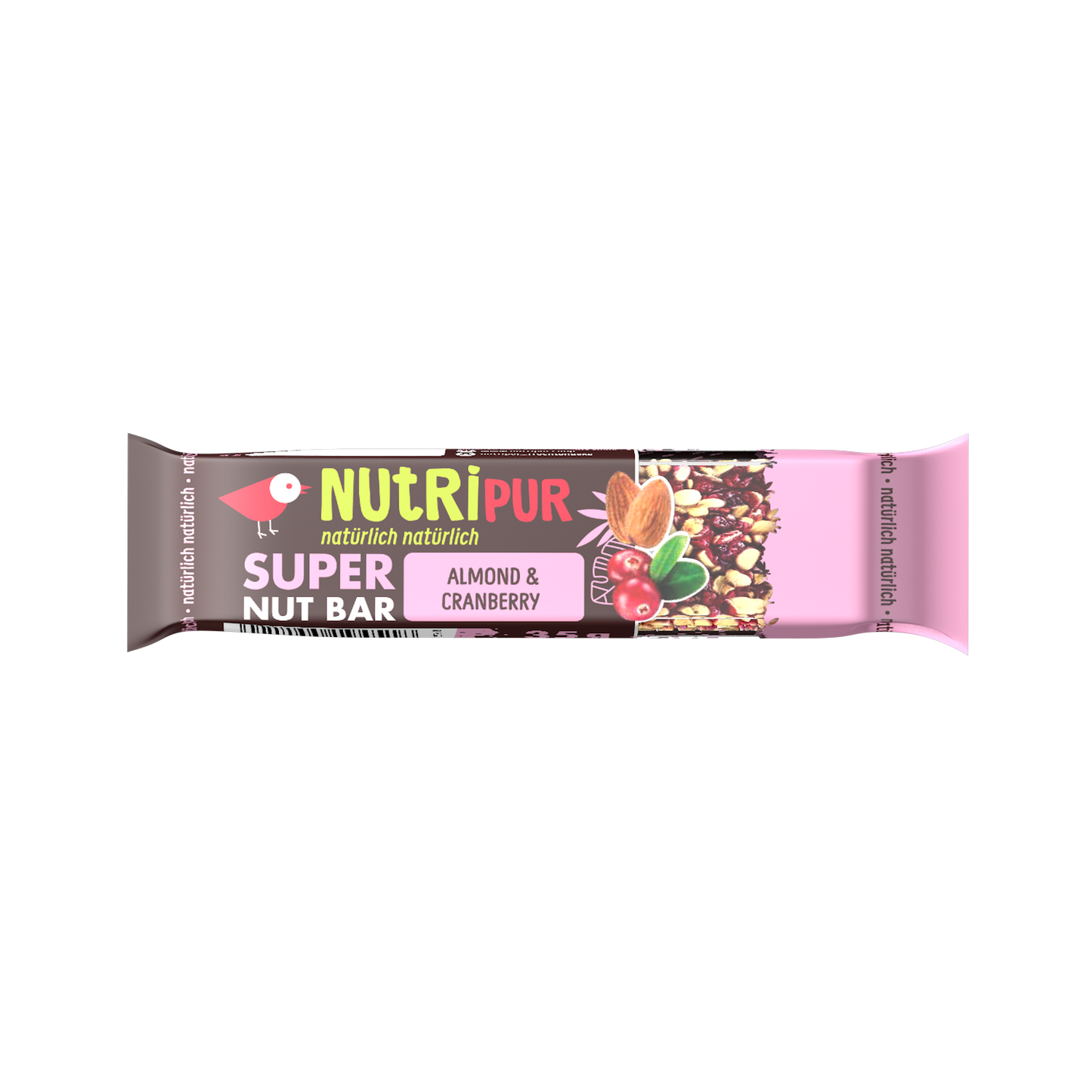 NUTRIPUR SUPER NUT BAR Mandel & Cranberry 35g