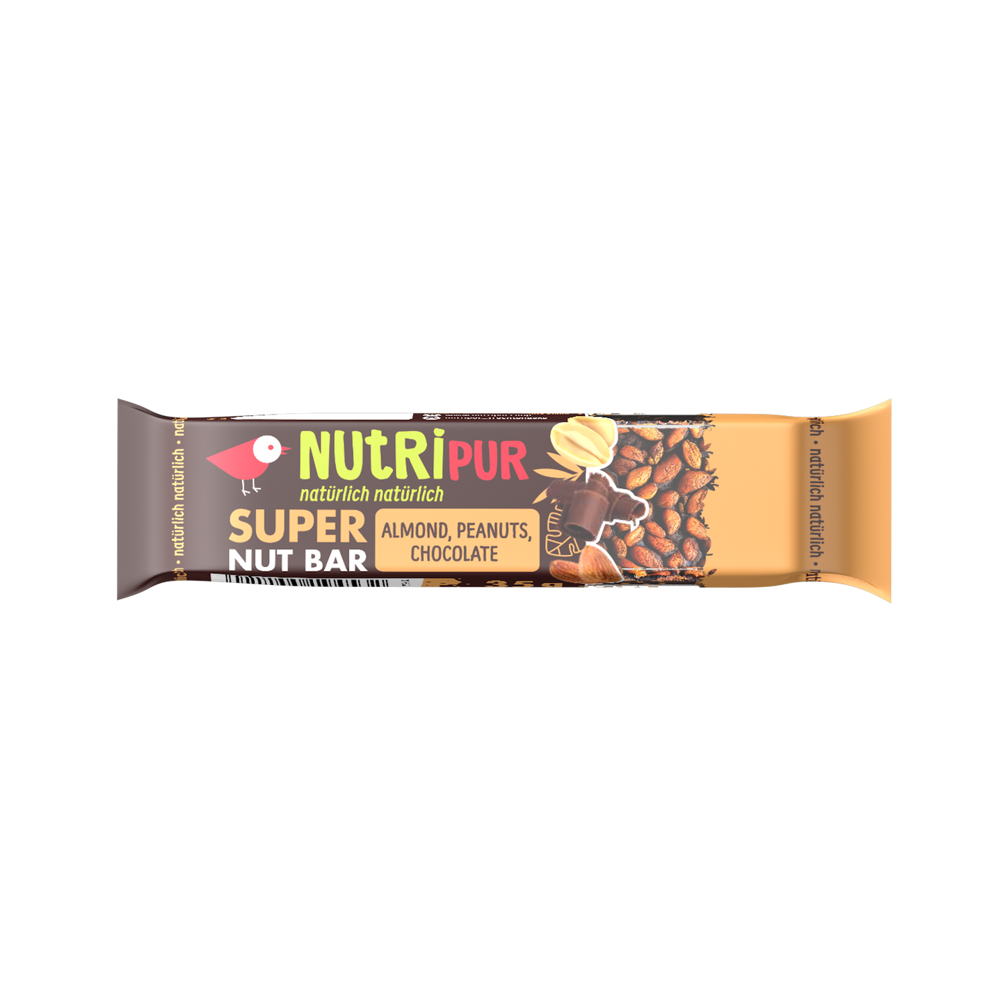 NUTRIPUR SUPER NUT BAR  Mandel, Erdnuss & Schoko 35g