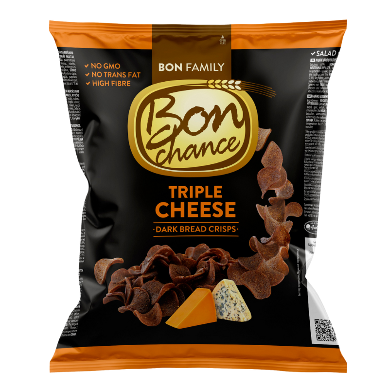 BON CHANCE Brotchips dunkle Cheese 120g