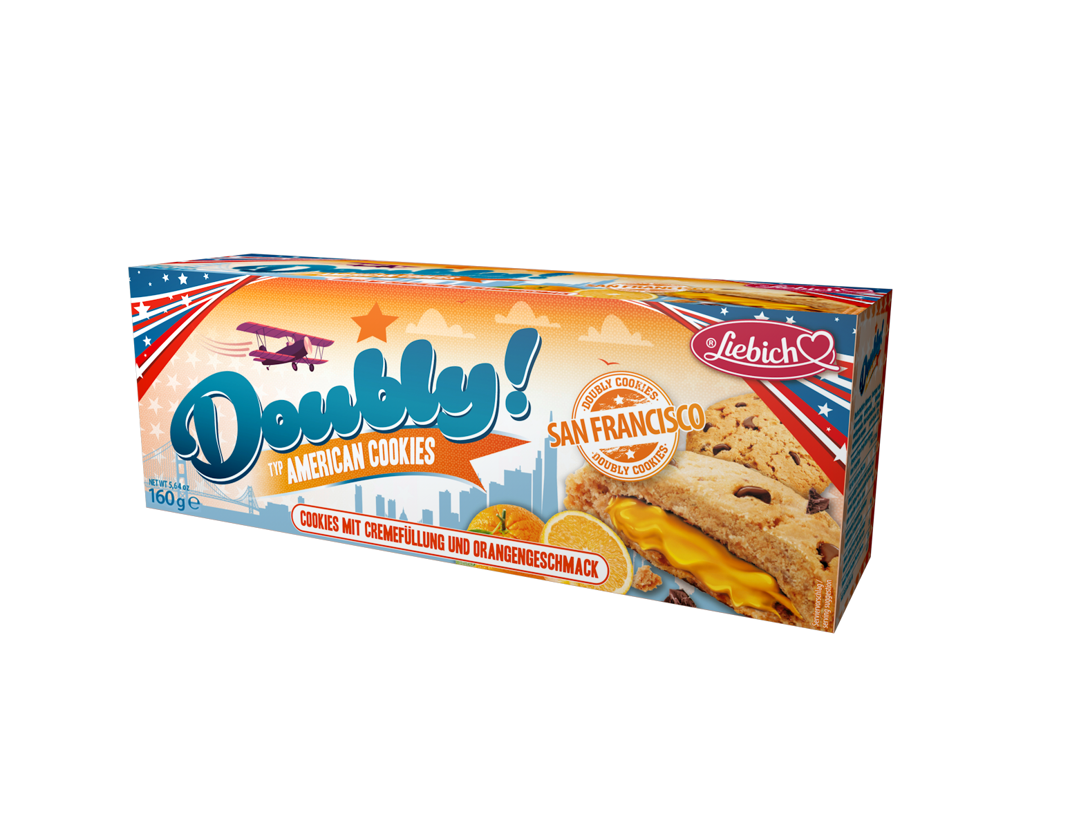 LIEBICH Doubly mit Orangencreme 160g