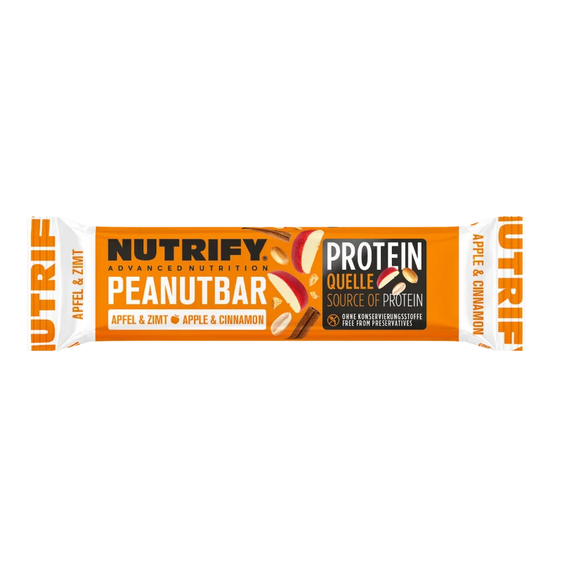 NUTRIFY Erdn Riegel mit Apf.Zimt 60g ST