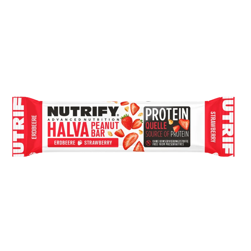 NUTRIFY Halva Riegel mit Erdb. 60g ST