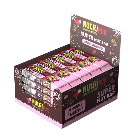 NUTRIPUR SUPER NUT BAR Mandel & Cranberry 35g