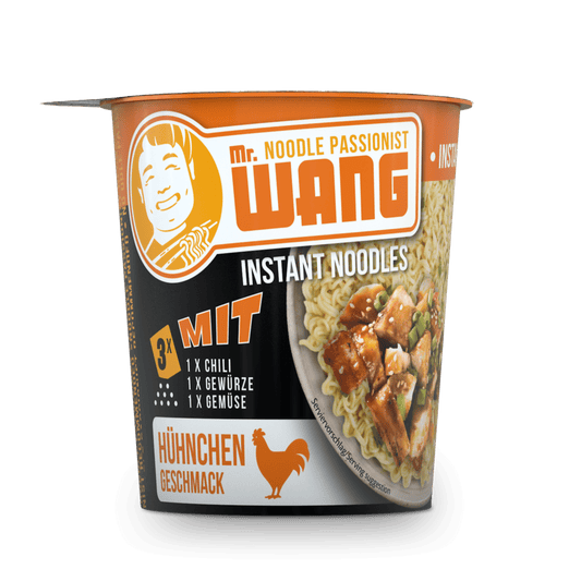 MR WANG Instant Cup Noodles Huhn