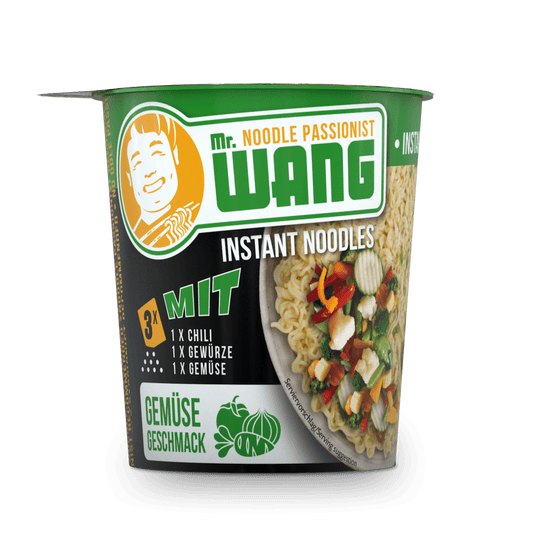 MR WANG Instant Cup Noodles Gemüse