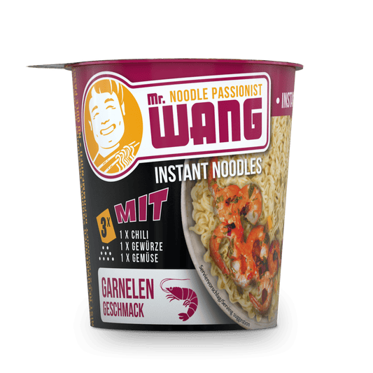 MR WANG Instant Cup Noodles Garnele
